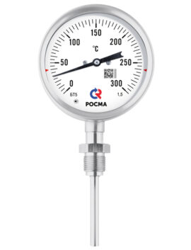 5.ПН Термометры коррозионностойкие с возможностью гидрозаполнения силиконом (радиальное присоединение с резьбами CH