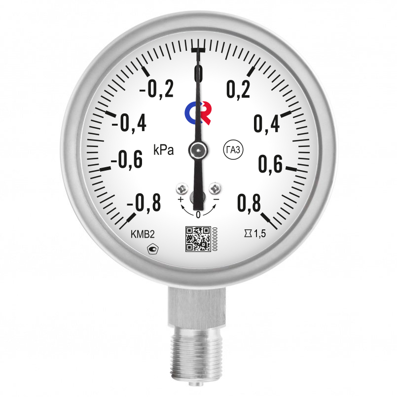 5.IP65.Кс.Зав.№ Манометры коррозионностойкие для измерения низких давлений газов