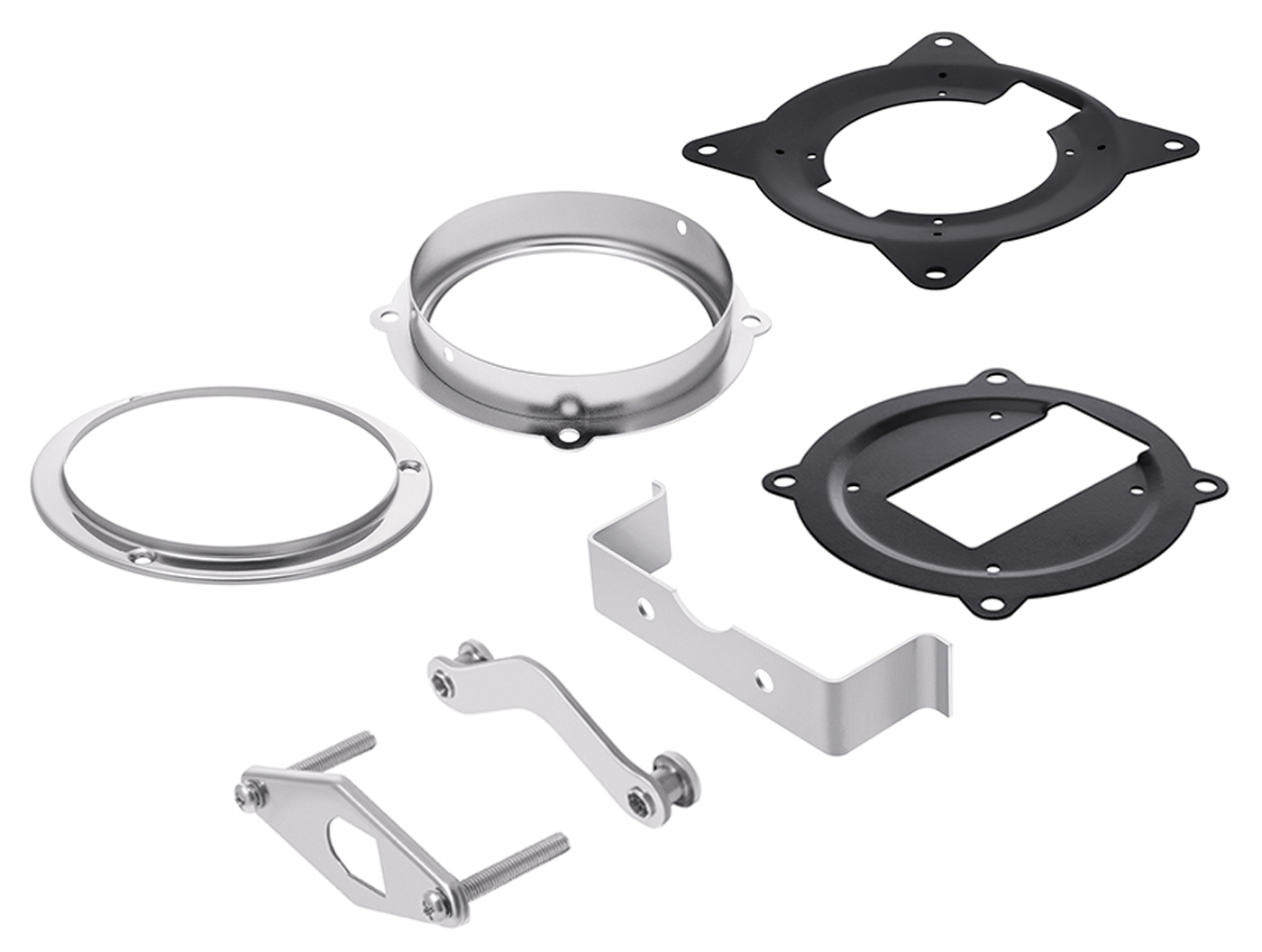 нерж. Фланцы и скобы для манометров