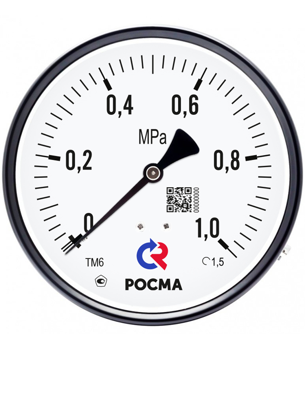 радиальное присоединение. 0-40MPa. Резьба G1/8. Класс точности 2