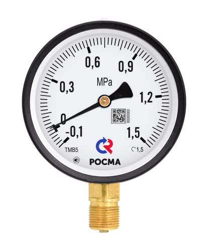 радиальное присоединение. 0-600кгс/см2. Резьба M12x1