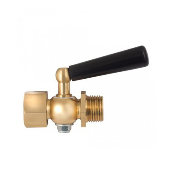 Краны и клапаны Трехходовой кран G1/4-G1/4 (внутр.-внутр.) с фторопластовой прокладкой и натяжной гайкой, латунь — изображение 3