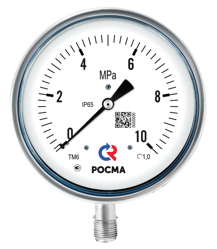 1-0MPa. Резьба NPT1/2.Класс точности 1